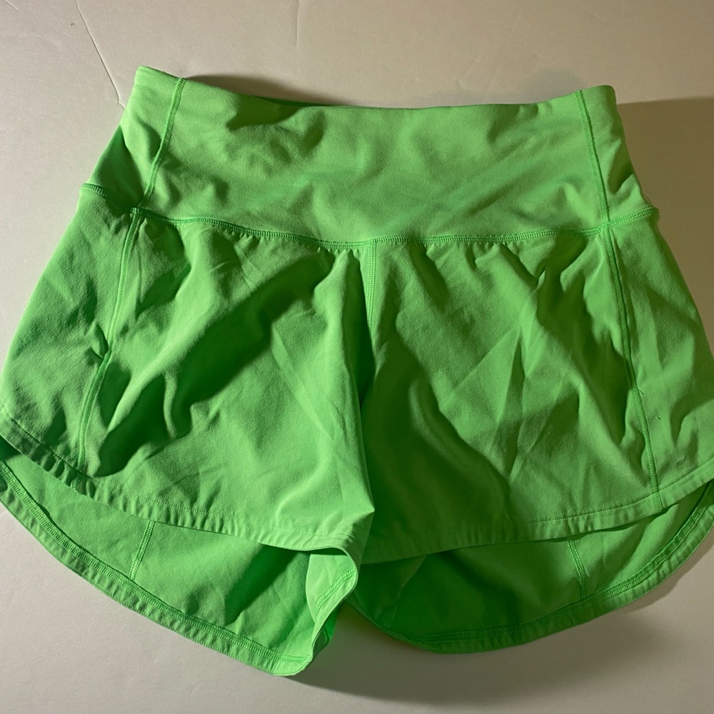 Lululemon Speed Up Short 4” Green Women's Size 4